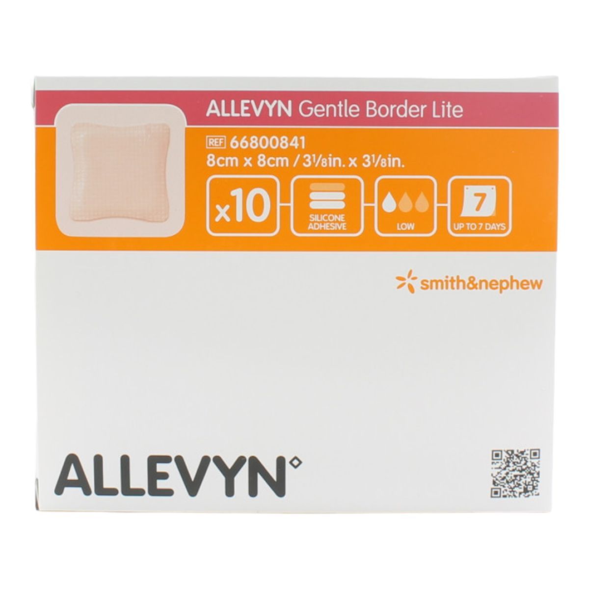 Allevyn Gentle Border Lite 8x8 Cm